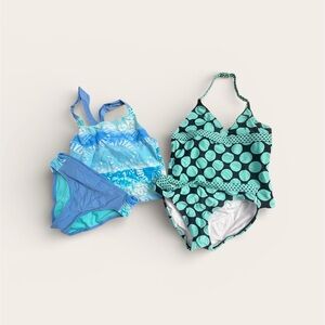 OP and Limited TooKids Swim tankinis  - Blue and Teal